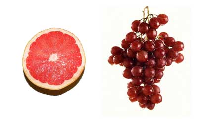 Grape dan grapefruit adalah dua buah-buahan yang berbeda