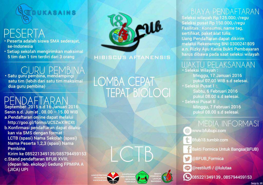 Lomba Cepat Tepat Biologi (LCTB)