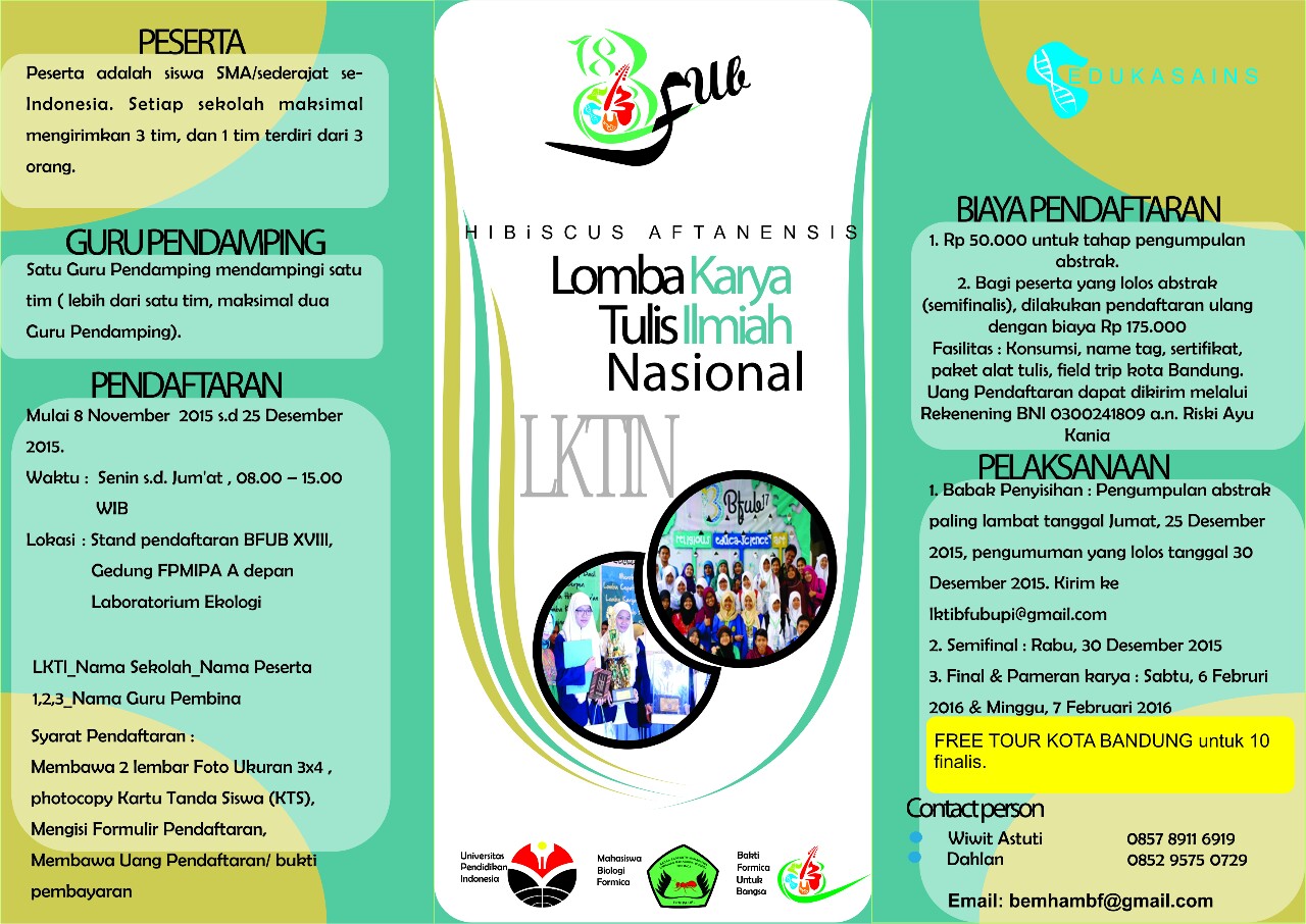 LOMBA KARYA TULIS ILMIAH NASIONAL