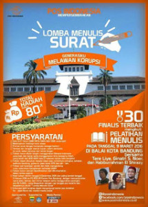 Lomba Menulis Surat Hadiah 80 Juta DL Februari 2016