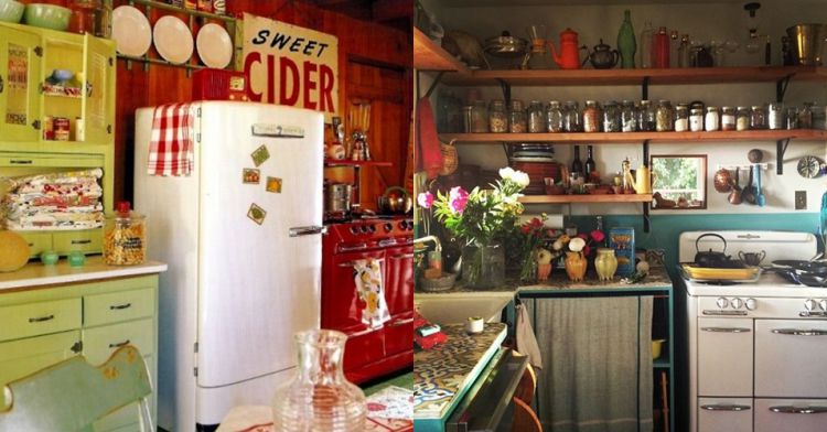 15 Desain dapur vintage buat kamu pecinta barang lawas