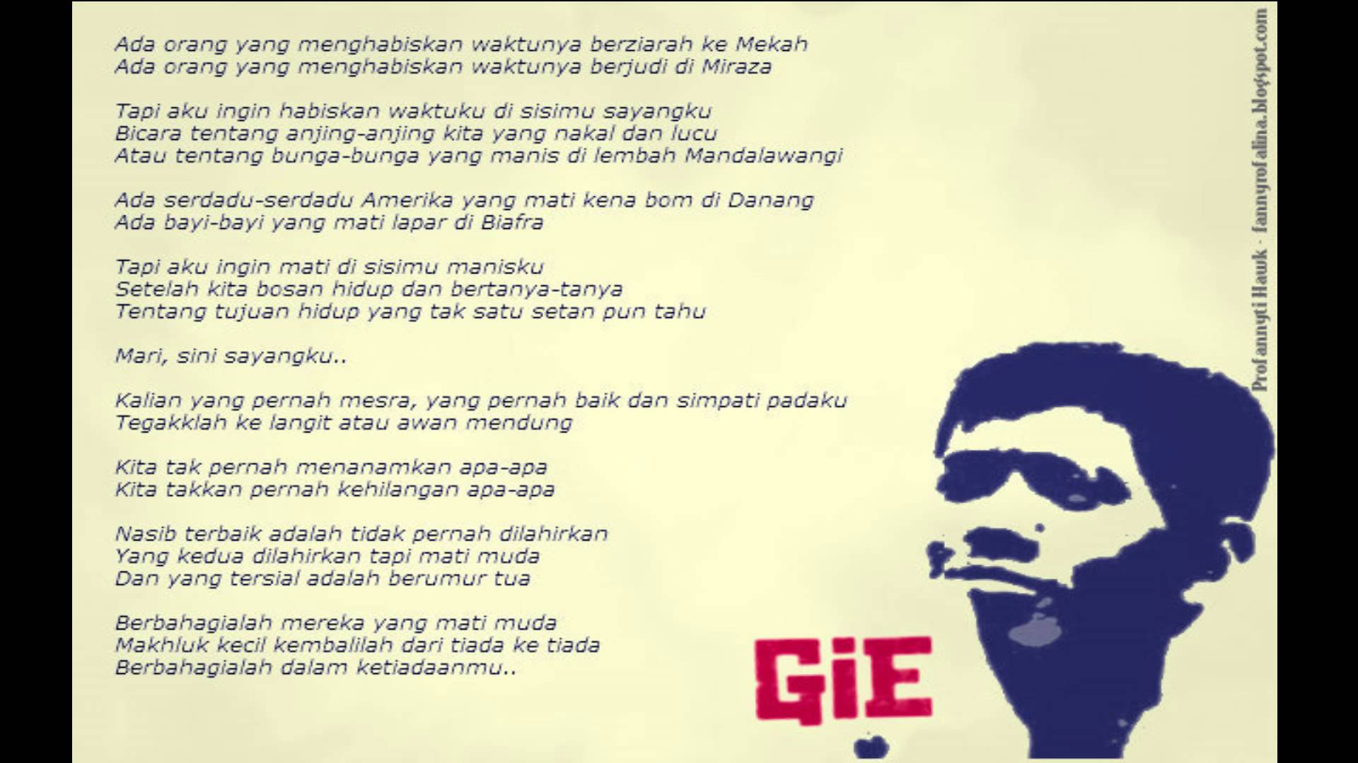 Puisi Terakhir Soe Hok Gie