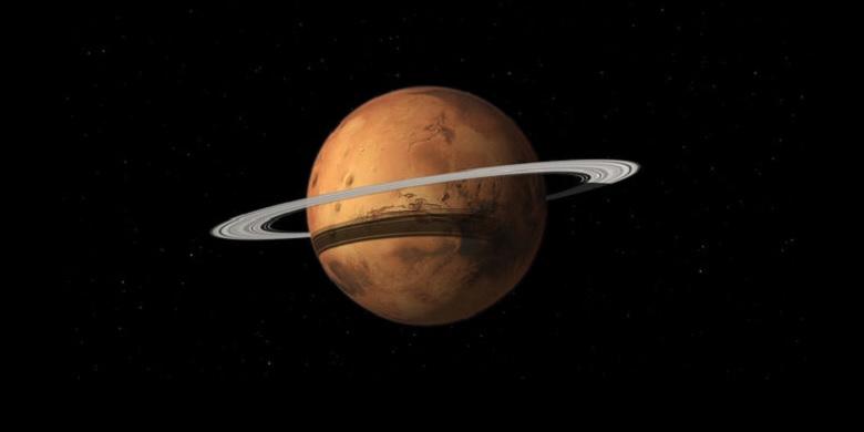 Suatu Hari, Mars Akan Menjelma Jadi Planet Bercincin