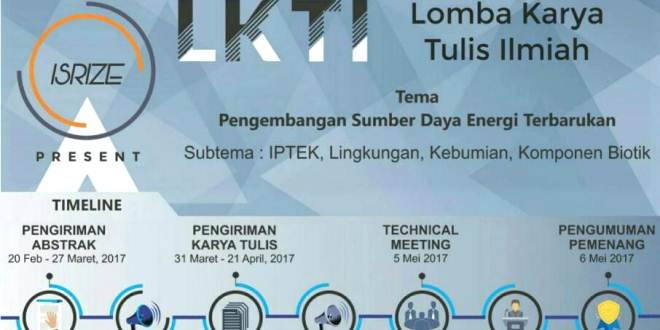 Lomba Karya Tulis Ilmiah Nasional untuk Mahasiswa