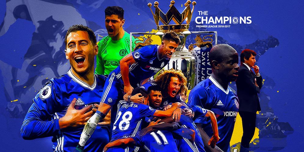 Chelsea, juara Premier League 2016/17