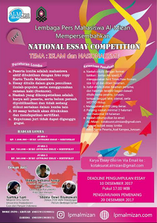 Lomba Menulis Essay Nasional 2017 di IAIN Pekalongan