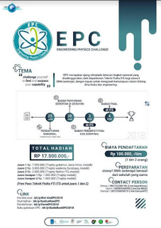 Olimpiade Fisika dan Engineering Nasional EPC 2018 di IT