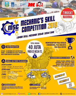 Lomba Otomatif Nasional Mechanic's Skill Competition 2018 di ITS 