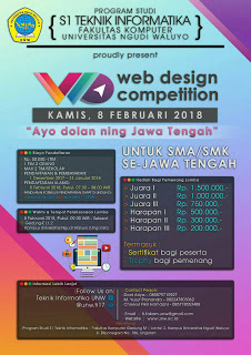 Lomba Desain Web 2018 Untuk SMA/SMK / Sederajat di Universitas Ngudi Waluyo 