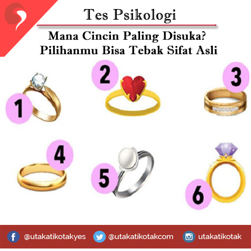 Mana Cincin Paling Disuka? Pilihanmu Bisa Tebak Sifat Asli