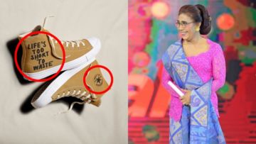 Susi Pudjiastuti Kenakan Sneakers dari Plastik, Desainnya Bikin Para Follower Salah Fokus