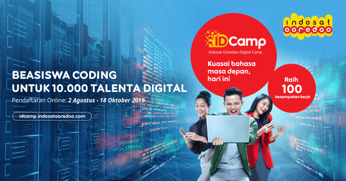 Beasiswa Coding dari Indosat Ooredo IDCamp