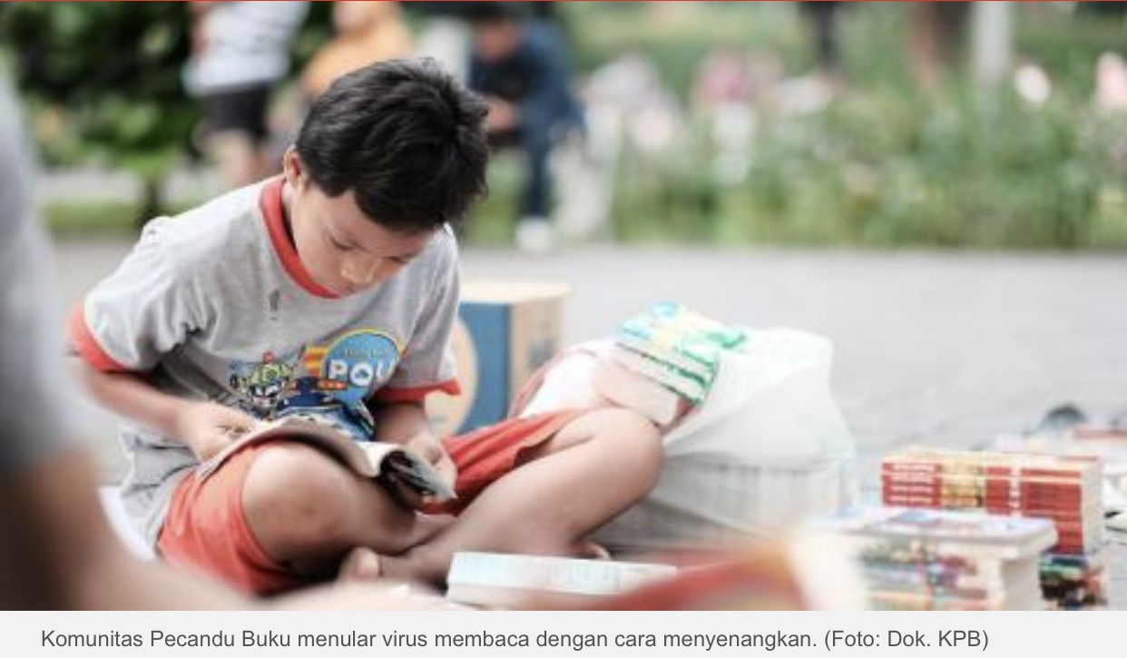 Tularkan 'Virus' Membaca Bersama Komunitas Pecandu Buku