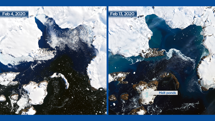 Foto Ini Tunjukkan Perubahan Es di Antartika Hanya dalam Waktu 9 Hari. Esnya Berkurang Drastis!