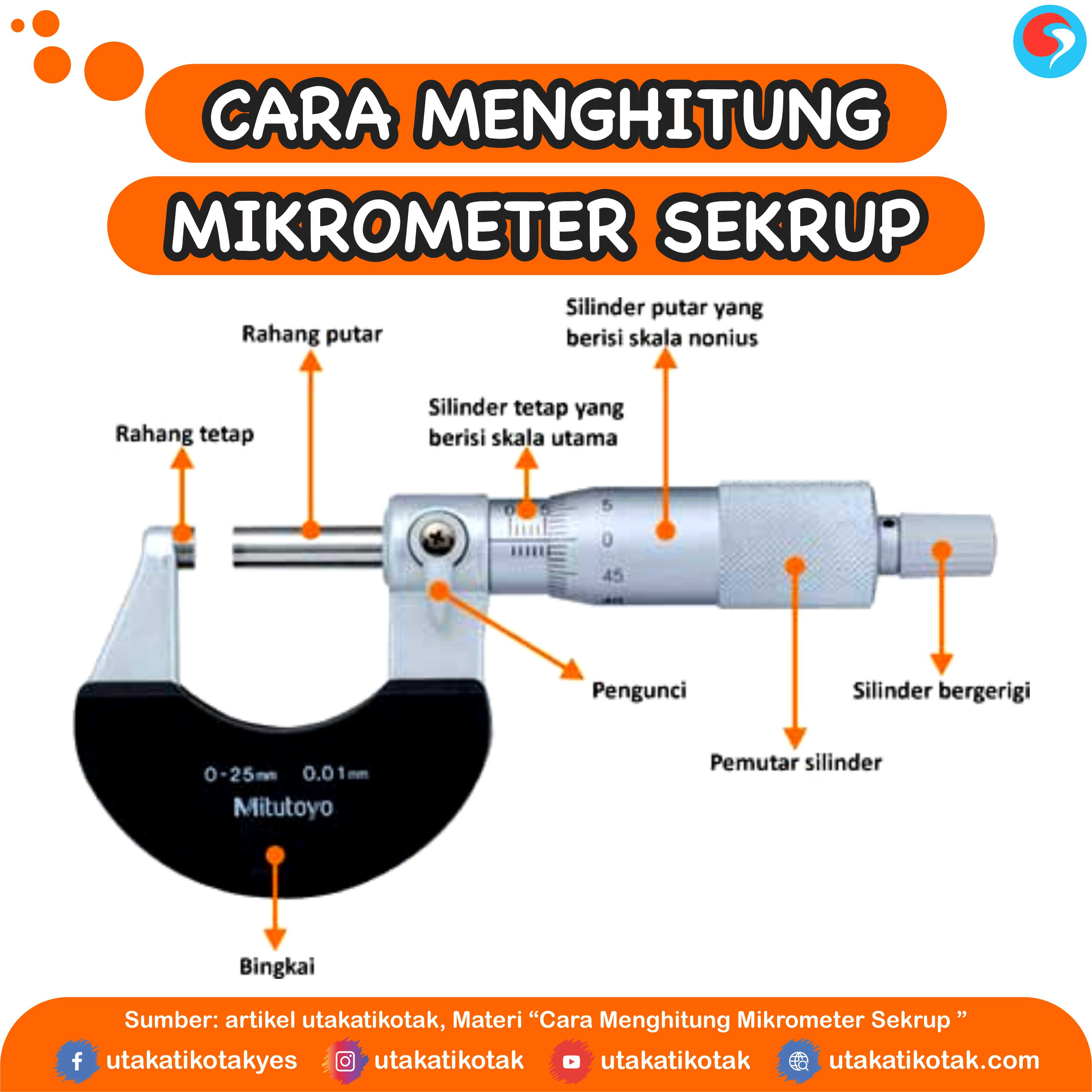 Cara Menghitung Mikrometer Sekrup
