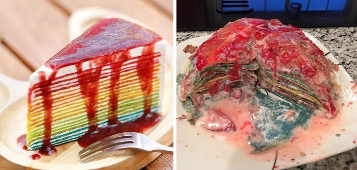 10 Foto Ekspektasi Vs Realita Saat Bikin Cake, Gak Ngerti Lagi