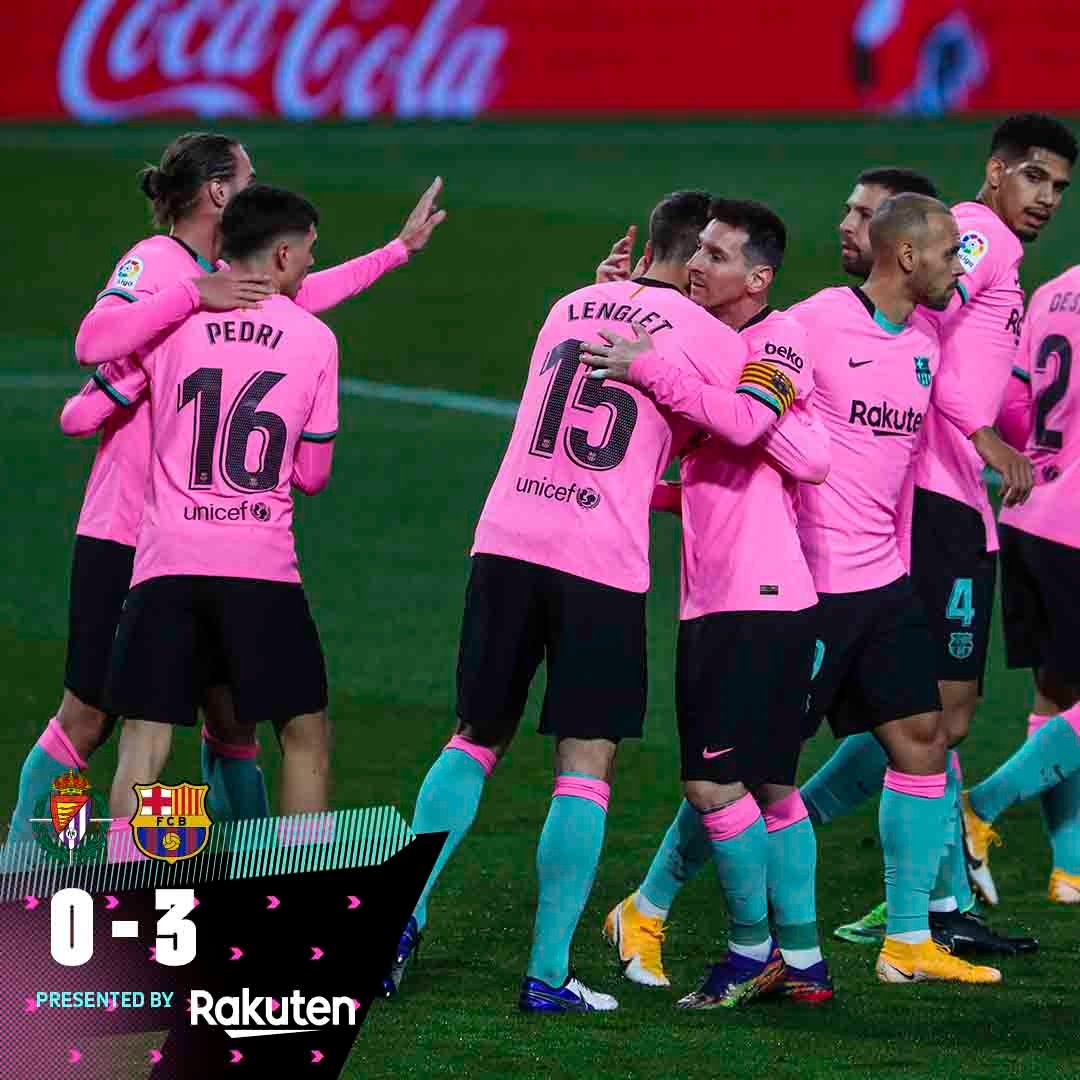Kalahkan Real Valladolid 3-0, Barcelona Terus Merangkak ke Papan Atas La Liga