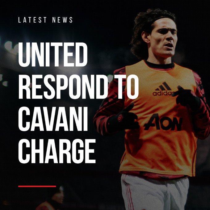 Ketik Tulisan Negrito, Striker MU Edinson Cavani Dihukum 3 Laga