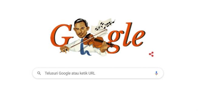 Google Doodle hari ini: Mengenang Komponis Besar Ismail Marzuki