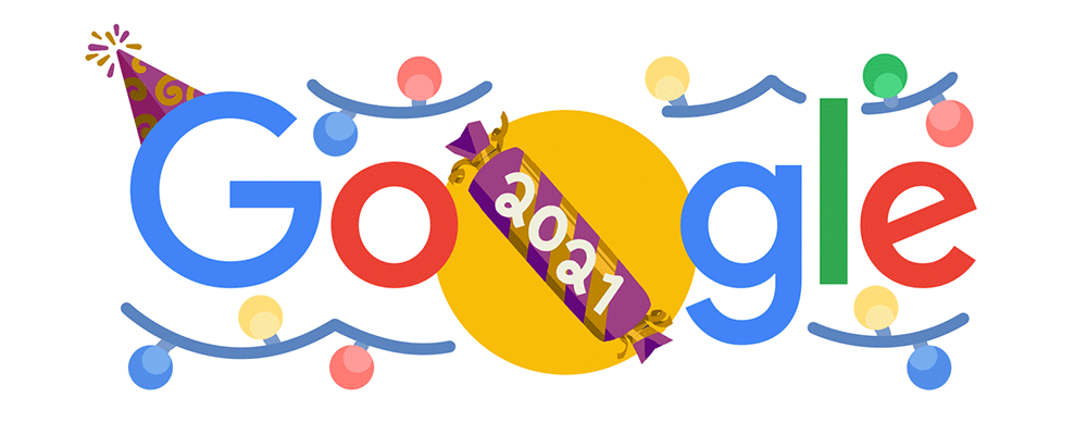 Google Doodle Sambut Malam Tahun Baru 2022