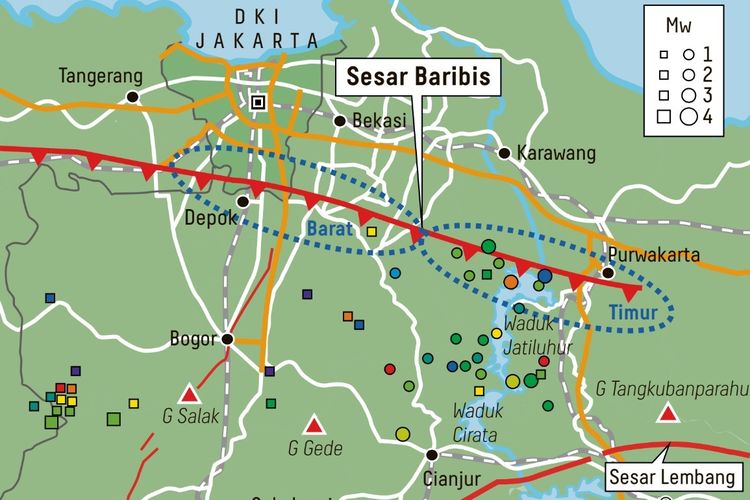Disebut Ancaman Gempa di Jakarta, Apa itu Sesar Baribis?