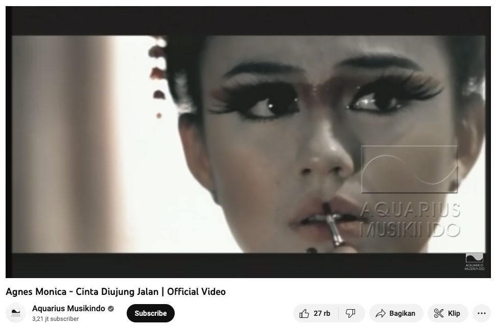 Lirik Lagu Cinta Di Ujung Jalan Agnes Monica